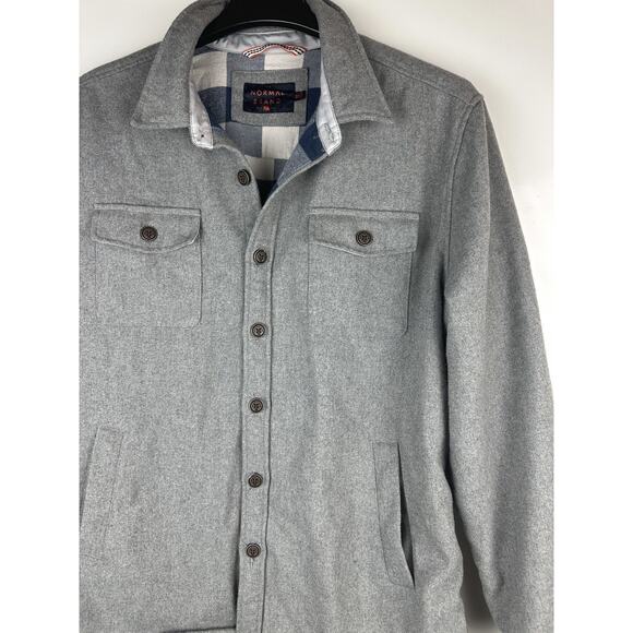 The Normal Brand Brightside Wool Blend Jacket Plaid Flannel Lined Workwear XL - Picture 5 of 9